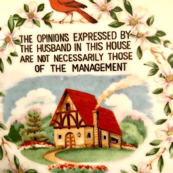 Vintage Plate, Decorative, Marriage Humour, 7.5" - Picture 1 of 9